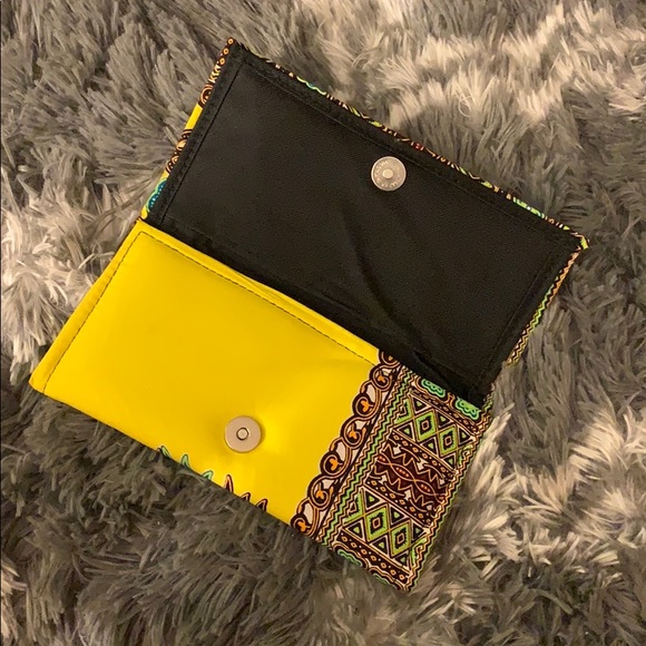 🆕 African Print Pocketbook/Clutch -3 Compartments - Picture 2 of 5